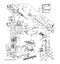 FREEZER SECTION Diagram and Parts List for TFM26KRDAWW  General Electric Refrigerator