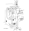 FRESH FOOD SECTION Diagram and Parts List for MST26GRDAWW  General Electric Refrigerator