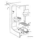 FREEZER SECTION Diagram and Parts List for TFX20JABKAA  General Electric Refrigerator