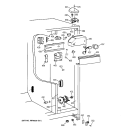 FRESH FOOD SECTION Diagram and Parts List for TFX20JABKAA  General Electric Refrigerator