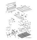 UNIT PARTS Diagram and Parts List for TBX18HACGRAA  General Electric Refrigerator