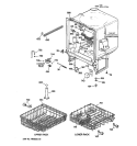 BODY PARTS Diagram and Parts List for GSD3210Z07AA  General Electric Dishwasher