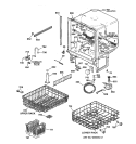 BODY PARTS Diagram and Parts List for GSD4020Z07BB  General Electric Dishwasher