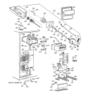 FREEZER SECTION Diagram and Parts List for TPG24BFDABB  General Electric Refrigerator