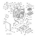 BODY & DRAWER PARTS Diagram and Parts List for JSS16PW4AD  General Electric Range