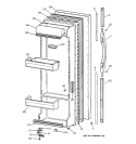 FRESH FOOD DOOR Diagram and Parts List for TFG26PRDAWW  General Electric Refrigerator