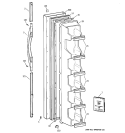FREEZER DOOR Diagram and Parts List for TFX20SABKAA  General Electric Refrigerator