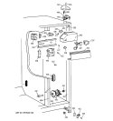 FRESH FOOD SECTION Diagram and Parts List for TFX20SABKAA  General Electric Refrigerator