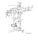 FRESH FOOD SECTION Diagram and Parts List for TFG25PADAWW  General Electric Refrigerator