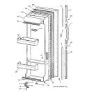 FRESH FOOD DOOR Diagram and Parts List for TFG26PEDAWH  General Electric Refrigerator