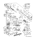 FREEZER SECTION Diagram and Parts List for TFG26PEDAWH  General Electric Refrigerator