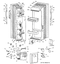 DOORS Diagram and Parts List for CST26GRDAWW  Hotpoint Refrigerator
