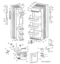 DOORS Diagram and Parts List for CSX22BCBKWH  Hotpoint Refrigerator