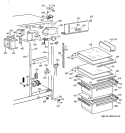 FRESH FOOD SECTION Diagram and Parts List for CSK20GABGAA  Hotpoint Refrigerator