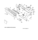 CONTROLS & BACKSPLASH Diagram and Parts List for WPSE4270A0AA  General Electric Washer