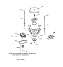 SUSPENSION, PUMP & DRIVE COMPONENTS Diagram and Parts List for WMSE4230A0WW  General Electric Washer