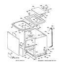 CABINET, COVER & FRONT PANEL Diagram and Parts List for WPSE5290A0AA  General Electric Washer