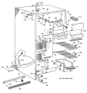 FREEZER SECTION Diagram and Parts List for MSG20GABGWW  General Electric Refrigerator