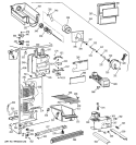 FREEZER SECTION Diagram and Parts List for MRSC20KWBKWH  General Electric Refrigerator