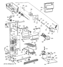 FREEZER SECTION Diagram and Parts List for MSZ20BWBGWW  General Electric Refrigerator