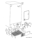 UNIT PARTS Diagram and Parts List for MSG20GWBGWW  General Electric Refrigerator