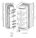 DOORS Diagram and Parts List for MSZ20GABGWW  General Electric Refrigerator