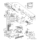 FREEZER SECTION Diagram and Parts List for CSX22BCBGWH  Hotpoint Refrigerator