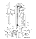 FREEZER DOOR Diagram and Parts List for MSK28DHBGAA  General Electric Refrigerator