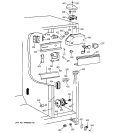 FRESH FOOD SECTION Diagram and Parts List for MST20GABKWW  General Electric Refrigerator