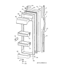 FRESH FOOD DOOR Diagram and Parts List for CSK30DRBGAA  Hotpoint Refrigerator