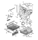 BODY PARTS Diagram and Parts List for GSD5216F01AA  General Electric Dishwasher