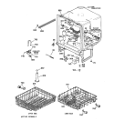 BODY PARTS Diagram and Parts List for HDA3220Z07BB  Hotpoint Dishwasher
