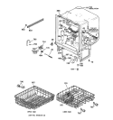 BODY PARTS Diagram and Parts List for HDA1100Z07WH  Hotpoint Dishwasher