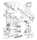 FREEZER SECTION Diagram and Parts List for TFT27PRBGAA  General Electric Refrigerator