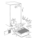 UNIT PARTS Diagram and Parts List for TFT28PFBGWW  General Electric Refrigerator