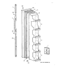 FREEZER DOOR Diagram and Parts List for TFX20JABGAA  General Electric Refrigerator