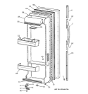 FRESH FOOD DOOR Diagram and Parts List for TFX22XPDABB  General Electric Refrigerator