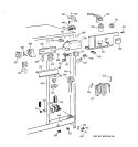 FREEZER SECTION Diagram and Parts List for TFX22XPDABB  General Electric Refrigerator