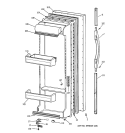 FRESH FOOD DOOR Diagram and Parts List for TFX26GRDAWW  General Electric Refrigerator