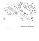 CONTROLS & BACKSPLASH Diagram and Parts List for WWSR3090TCAA  General Electric Washer