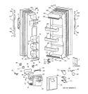 DOORS Diagram and Parts List for CSX22GRBGAA  Hotpoint Refrigerator