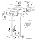 FRESH FOOD SECTION Diagram and Parts List for CSX25GPCGWW  Hotpoint Refrigerator