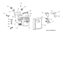 DISPENSER Diagram and Parts List for TFX22ARBGWW  General Electric Refrigerator