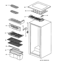 CABINET Diagram and Parts List for TAX4DNCAWH  General Electric Refrigerator