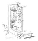FREEZER SECTION Diagram and Parts List for TFX22JABGAA  General Electric Refrigerator