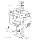 FRESH FOOD SECTION Diagram and Parts List for TFT22PRBGWW  General Electric Refrigerator