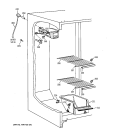 FREEZER SECTION Diagram and Parts List for TFX22GRBGWW  General Electric Refrigerator