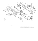 CONTROLS & BACKSPLASH Diagram and Parts List for WPSR3100W2AA  General Electric Washer