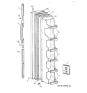 FREEZER DOOR Diagram and Parts List for TFX20SABGAA  General Electric Refrigerator