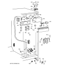 FRESH FOOD SECTION Diagram and Parts List for TFM20JRBGAA  General Electric Refrigerator